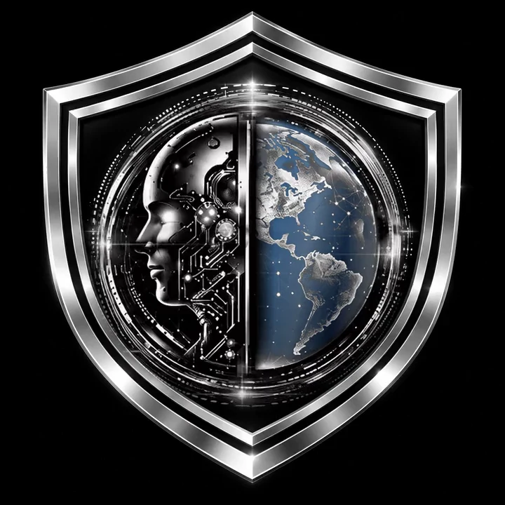 ODIAN Shield Services emblem: the ODIAN profile-and-globe emblem inside a silver shield